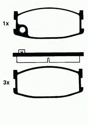 Handler.Part Brake pad set, disc brake MINTEX MDB1157 1