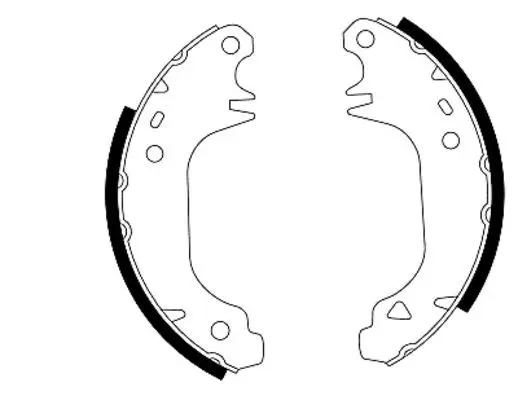 Handler.Part Brake shoe set MINTEX MFR157 1