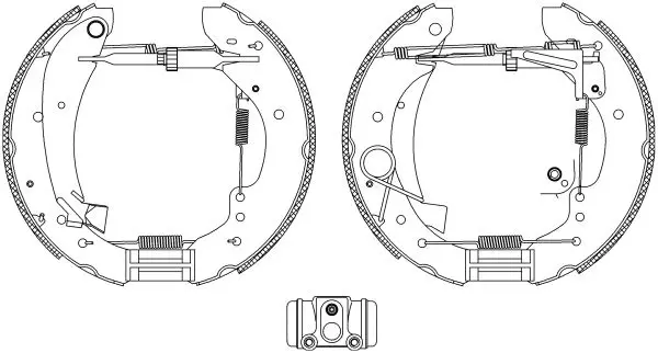 Handler.Part Brake shoe set MINTEX MSP127 1