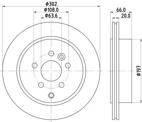 Handler.Part Brake disc MINTEX MDC1831 1