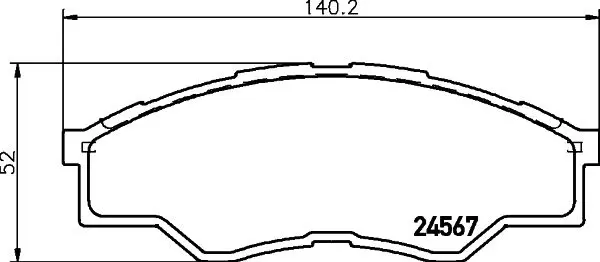 Handler.Part Brake pad set, disc brake MINTEX MDB2915 1