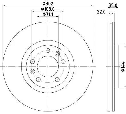 Handler.Part Brake disc MINTEX MDC2187 1