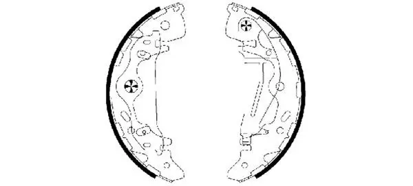 Handler.Part Brake shoe set MINTEX MFR625 1