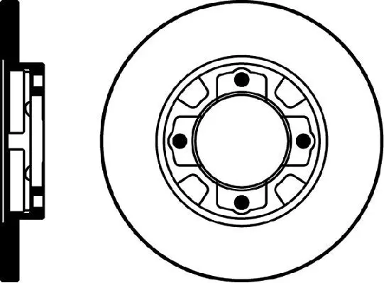 Handler.Part Brake disc MINTEX MDC581 1