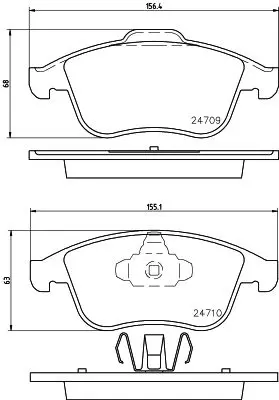 Handler.Part Brake pad set, disc brake MINTEX MDB2965 1