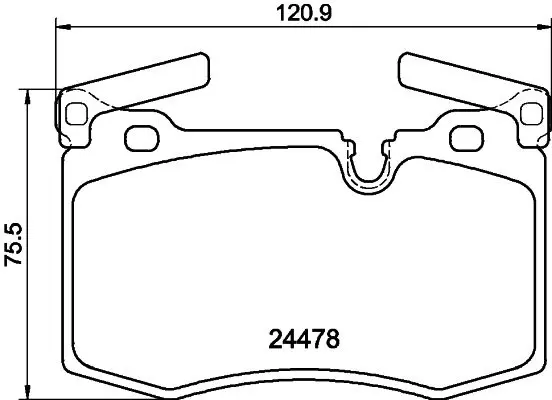 Handler.Part Brake pad set, disc brake MINTEX MDB2982 1