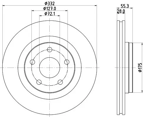 Handler.Part Brake disc MINTEX MDC2720 1