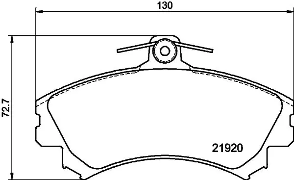 Handler.Part Brake pad set, disc brake MINTEX MDB2766 1