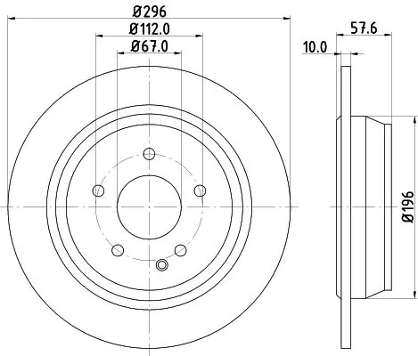 Handler.Part Brake disc MINTEX MDC1729 1