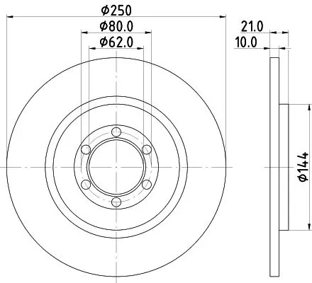 Handler.Part Brake disc MINTEX MDC187 1