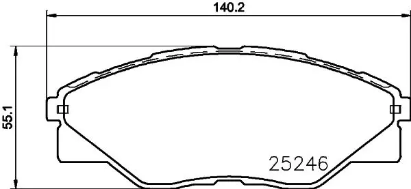 Handler.Part Brake pad set, disc brake MINTEX MDB3272 1