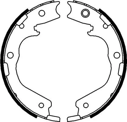 Handler.Part Brake shoe set, parking brake MINTEX MFR672 1