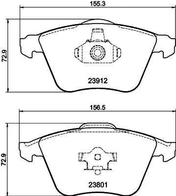 Handler.Part Brake pad set, disc brake MINTEX MDB2748 1