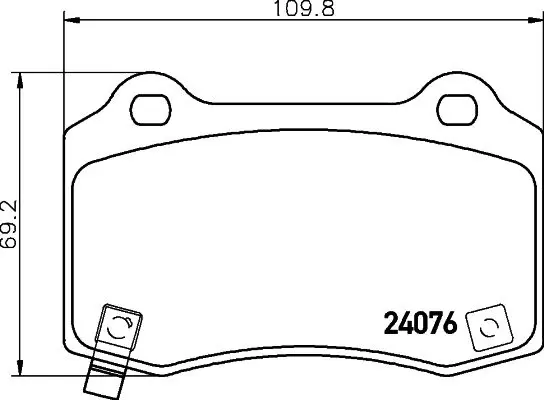 Handler.Part Brake pad set, disc brake MINTEX MDB2997 1