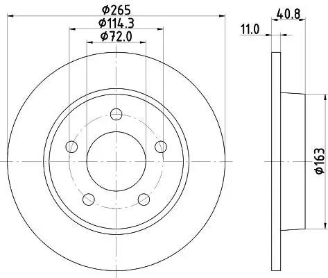 Handler.Part Brake disc MINTEX MDC1908 1