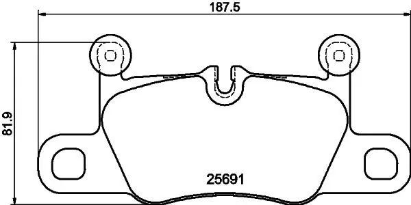 Handler.Part Brake pad set, disc brake MINTEX MDB3409 1