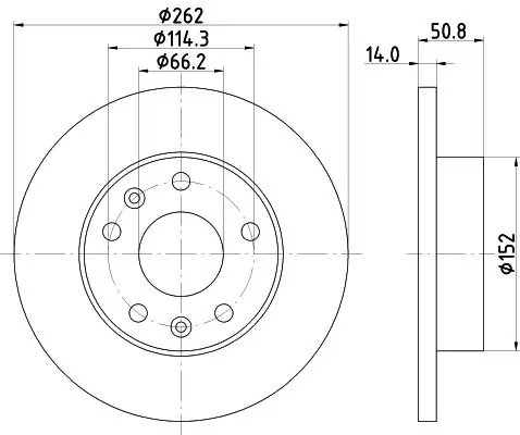 Handler.Part Brake disc MINTEX MDC1531 1