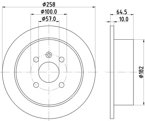 Handler.Part Brake disc MINTEX MDC1389 1