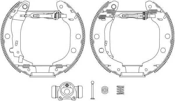 Handler.Part Brake shoe set MINTEX MSP206 1