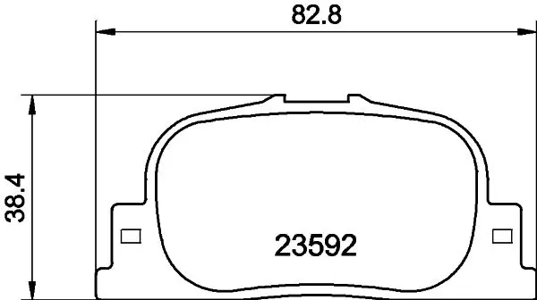 Handler.Part Brake pad set, disc brake MINTEX MDB2084 1