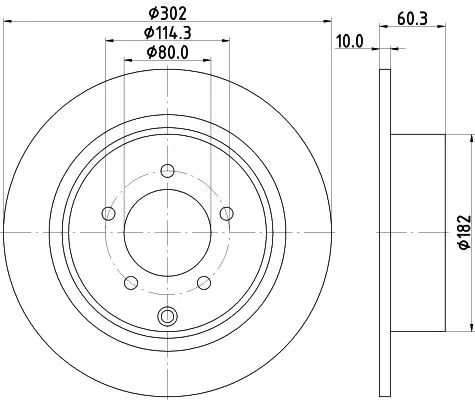 Handler.Part Brake disc MINTEX MDC1930 1