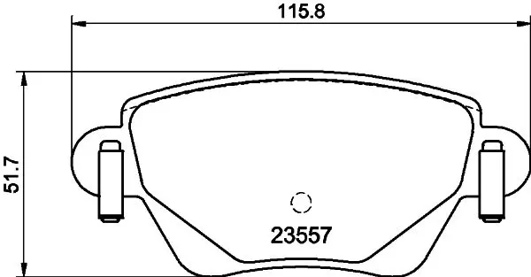 Handler.Part Brake pad set, disc brake MINTEX MDB2081 1