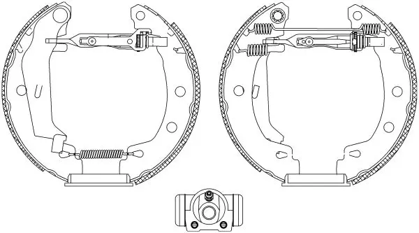 Handler.Part Brake shoe set MINTEX MSP210 1