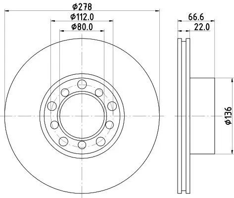 Handler.Part Brake disc MINTEX MDC213 1