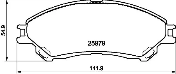 Handler.Part Brake pad set, disc brake MINTEX MDB3427 1