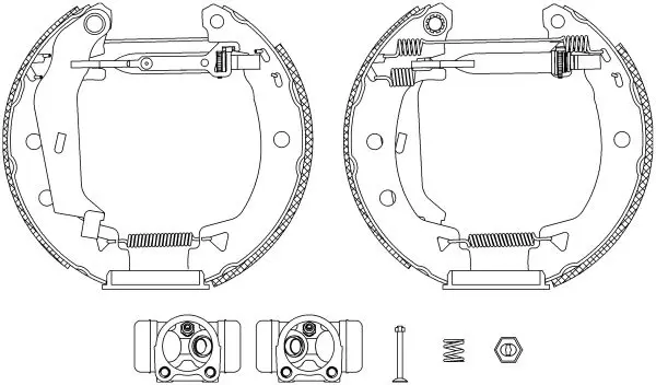 Handler.Part Brake shoe set MINTEX MSP100 1