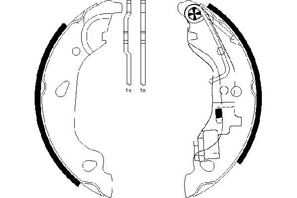 Handler.Part Brake shoe set MINTEX MFR487 1