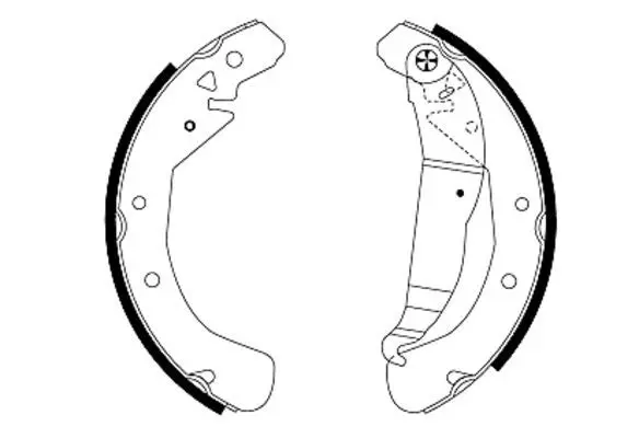 Handler.Part Brake shoe set MINTEX MFR401 1