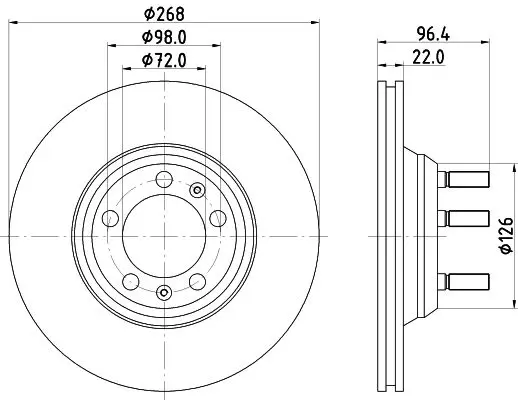 Handler.Part Brake disc MINTEX MDC238 1