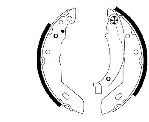 Handler.Part Brake shoe set MINTEX MSK086 1