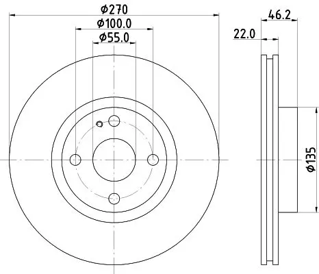 Handler.Part Brake disc MINTEX MDC1895 1