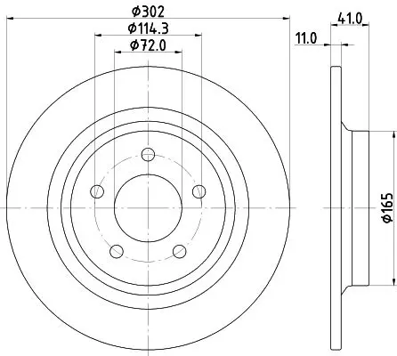 Handler.Part Brake disc MINTEX MDC2202 1