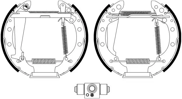 Handler.Part Brake shoe set MINTEX MSP315 1