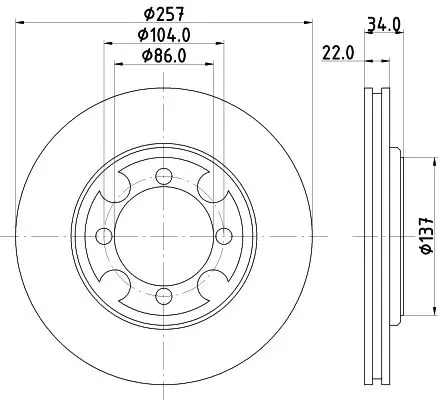 Handler.Part Brake disc MINTEX MDC782 1