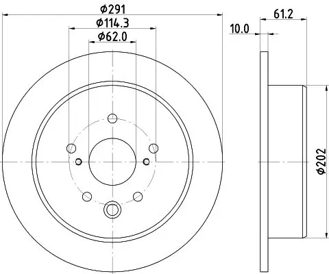 Handler.Part Brake disc MINTEX MDC1956 1