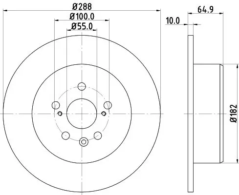 Handler.Part Brake disc MINTEX MDC1585 1