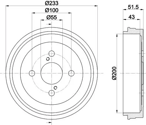 Handler.Part Brake drum MINTEX MBD267 1