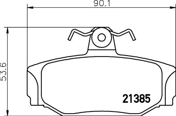 Handler.Part Brake pad set, disc brake MINTEX MDB1467 1