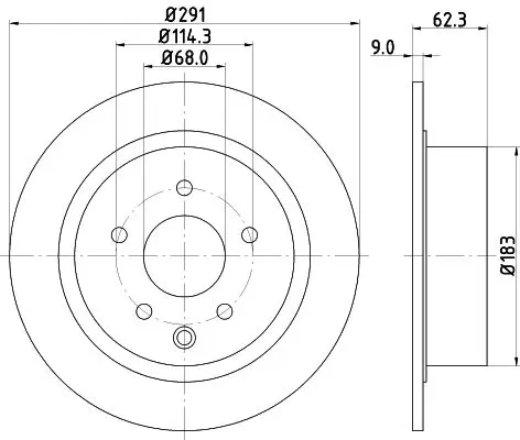 Handler.Part Brake disc MINTEX MDC2503 1