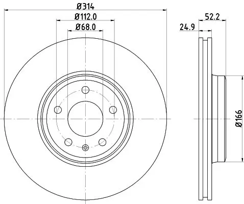 Handler.Part Brake disc MINTEX MDC2200 1