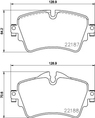 Handler.Part Brake pad set, disc brake MINTEX MDB3734 1