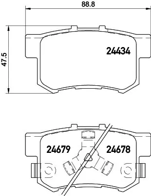 Handler.Part Brake pad set, disc brake MINTEX MDB2959 1