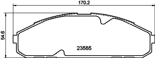 Handler.Part Brake pad set, disc brake MINTEX MDB1833 1