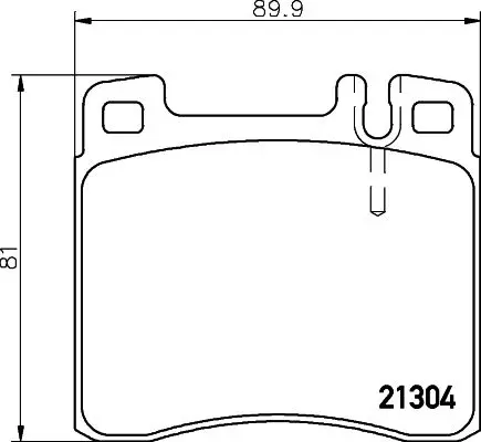 Handler.Part Brake pad set, disc brake MINTEX MDB1626 1