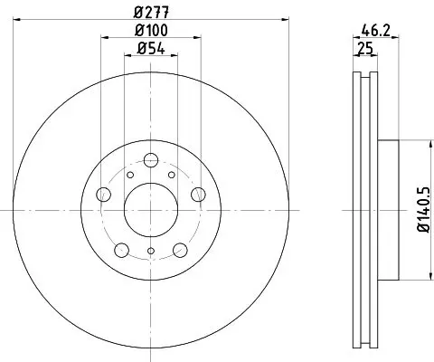 Handler.Part Brake disc MINTEX MDC901 1