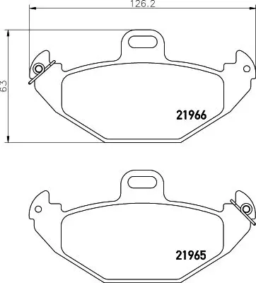 Handler.Part Brake pad set, disc brake MINTEX MDB1925 1